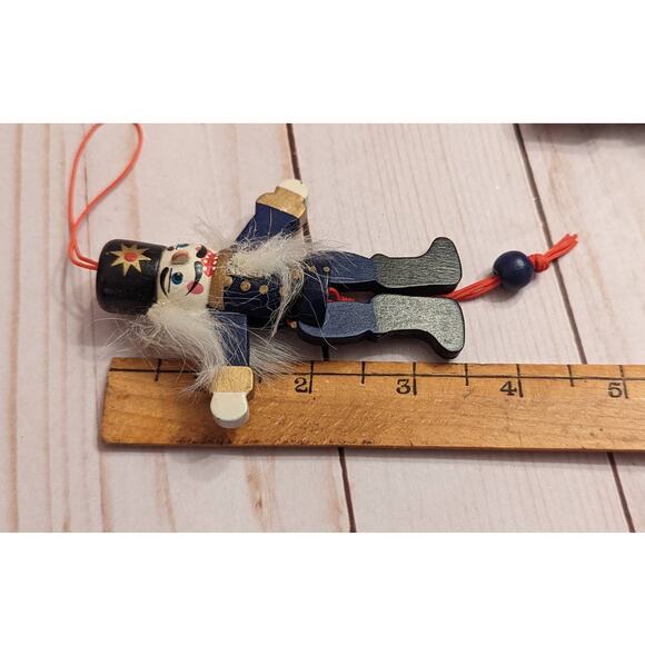 Two Pull String Wooden Nutcrackers - Christmas Decor - Picture 4 of 4